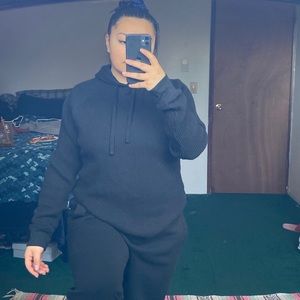 Black Hoodie Made From Organic Cotton